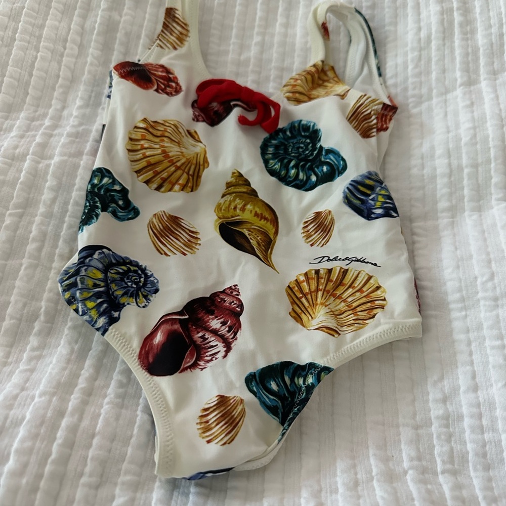 Dolce Gabana Baby girl one piece swimsuit Sea Shell Size 6-9 months